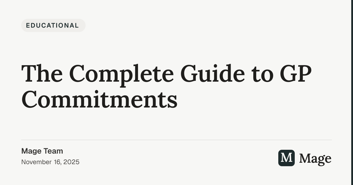 The Complete Guide to GP Commitments | Mage